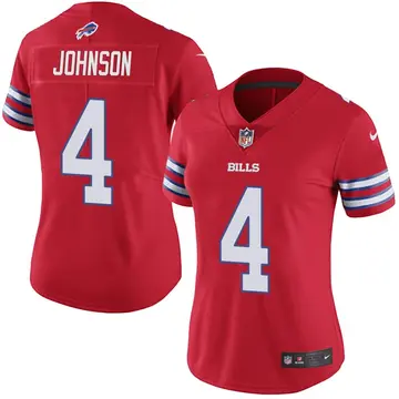 Nike Jaquan Johnson Women's Limited Buffalo Bills Red Color Rush Vapor Untouchable Jersey