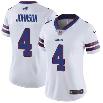 Nike Jaquan Johnson Women's Limited Buffalo Bills White Color Rush Vapor Untouchable Jersey