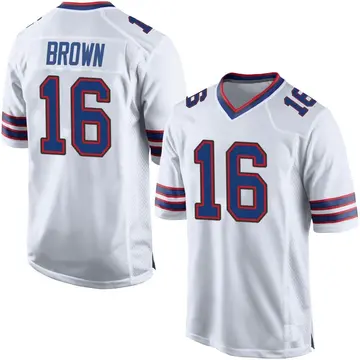 Nike John Brown Men's Game Buffalo Bills White Jersey