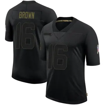 Nike John Brown Youth Limited Buffalo Bills Black 2020 Salute To Service Jersey