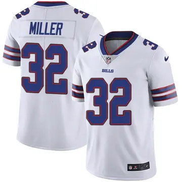 Nike Jordan Miller Men's Limited Buffalo Bills White Color Rush Vapor Untouchable Jersey