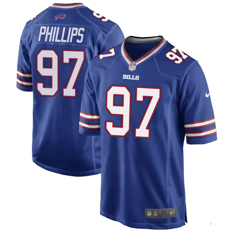 Nike Jordan Phillips Men's Game Buffalo Bills Royal Blue Team Color Jersey