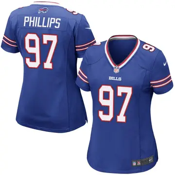 Nike Jordan Phillips Women's Game Buffalo Bills Royal Blue Team Color Jersey
