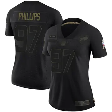 Nike Jordan Phillips Women's Limited Buffalo Bills Black 2020 Salute To Service Jersey