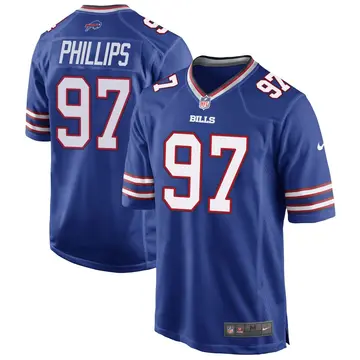 Nike Jordan Phillips Youth Game Buffalo Bills Royal Blue Team Color Jersey