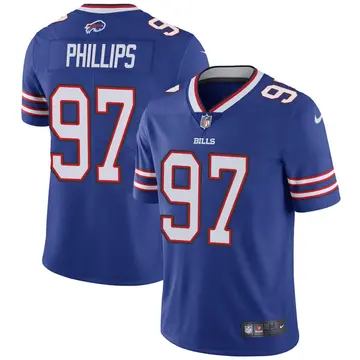 Nike Jordan Phillips Youth Limited Buffalo Bills Royal Team Color Vapor Untouchable Jersey