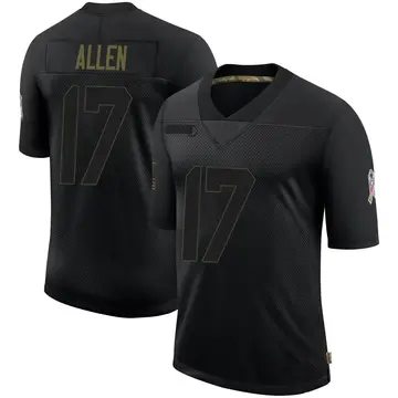 Nike Josh Allen Men's Limited Buffalo Bills Black 2020 Salute To Service Jersey