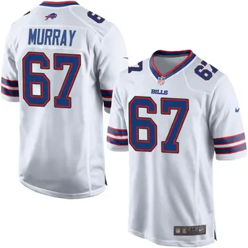 Nike Justin Murray Men's Game Buffalo Bills White Jersey