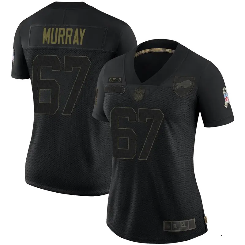 Nike Justin Murray Women's Limited Buffalo Bills Black 2020 Salute To Service Jersey