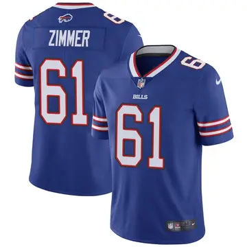 Nike Justin Zimmer Youth Limited Buffalo Bills Royal Team Color Vapor Untouchable Jersey