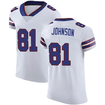Nike KeeSean Johnson Men's Elite Buffalo Bills White Vapor Untouchable Jersey