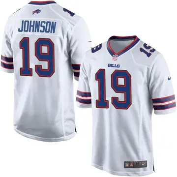 Nike KeeSean Johnson Men's Game Buffalo Bills White Jersey