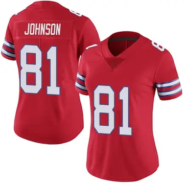 Nike KeeSean Johnson Women's Limited Buffalo Bills Red Color Rush Vapor Untouchable Jersey