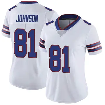 Nike KeeSean Johnson Women's Limited Buffalo Bills White Color Rush Vapor Untouchable Jersey