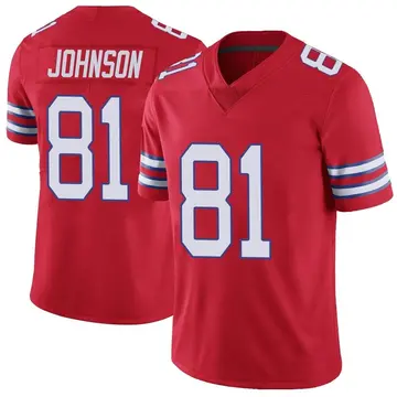 Nike KeeSean Johnson Youth Limited Buffalo Bills Red Color Rush Vapor Untouchable Jersey