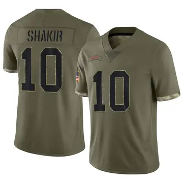 Nike Khalil Shakir Men's Limited Buffalo Bills Olive 2022 Salute To Service Jersey