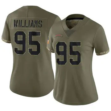 Nike Kyle Williams Women's Limited Buffalo Bills Olive 2022 Salute To Service Jersey