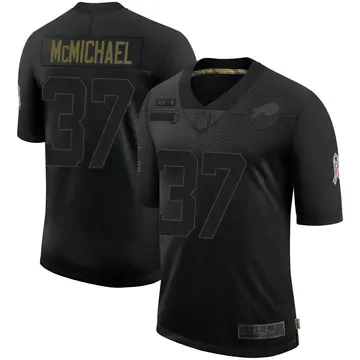 Nike Kyler McMichael Men's Limited Buffalo Bills Black 2020 Salute To Service Jersey
