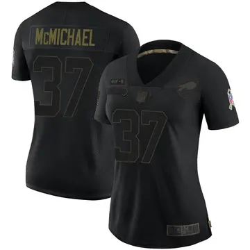 Nike Kyler McMichael Women's Limited Buffalo Bills Black 2020 Salute To Service Jersey