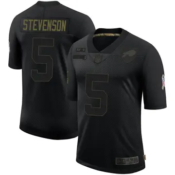 Nike Marquez Stevenson Men's Limited Buffalo Bills Black 2020 Salute To Service Jersey