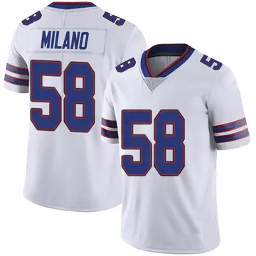 Nike Matt Milano Men's Limited Buffalo Bills White Color Rush Vapor Untouchable Jersey