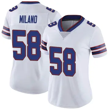 Nike Matt Milano Women's Limited Buffalo Bills White Color Rush Vapor Untouchable Jersey