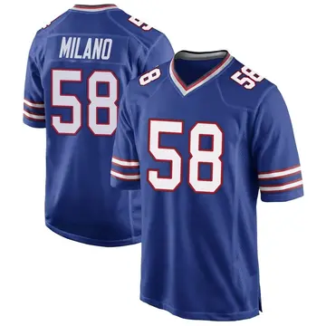 Nike Matt Milano Youth Game Buffalo Bills Royal Blue Team Color Jersey