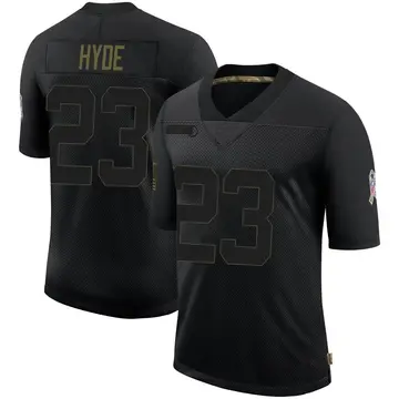 Nike Micah Hyde Men's Limited Buffalo Bills Black 2020 Salute To Service Jersey