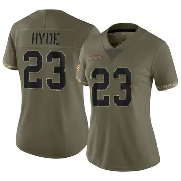 Nike Micah Hyde Women's Limited Buffalo Bills Olive 2022 Salute To Service Jersey