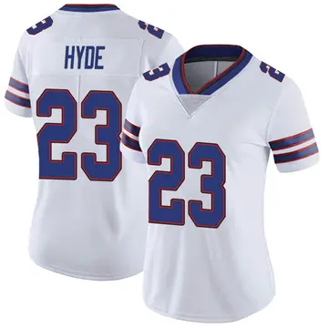 Nike Micah Hyde Women's Limited Buffalo Bills White Color Rush Vapor Untouchable Jersey