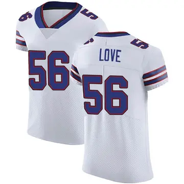 Nike Mike Love Men's Elite Buffalo Bills White Vapor Untouchable Jersey