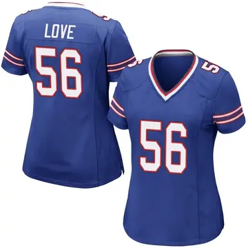 Nike Mike Love Women's Game Buffalo Bills Royal Blue Team Color Jersey