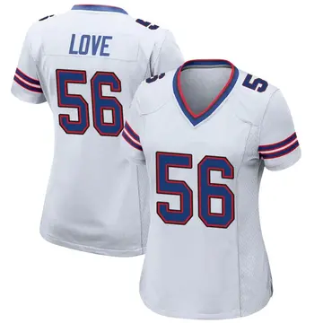 Nike Mike Love Women's Game Buffalo Bills White Jersey