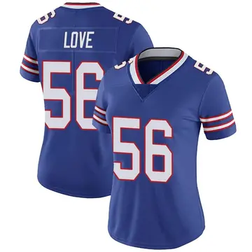Nike Mike Love Women's Limited Buffalo Bills Royal Team Color Vapor Untouchable Jersey