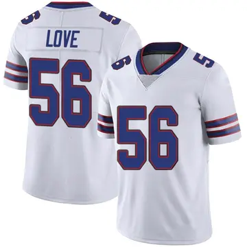Nike Mike Love Youth Limited Buffalo Bills White Color Rush Vapor Untouchable Jersey