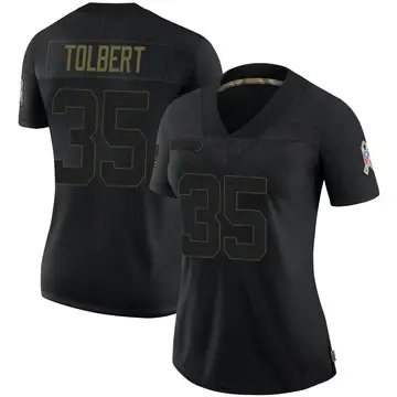 Nike Mike Tolbert Women's Limited Buffalo Bills Black 2020 Salute To Service Jersey