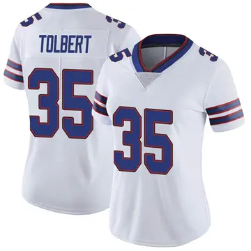 Nike Mike Tolbert Women's Limited Buffalo Bills White Color Rush Vapor Untouchable Jersey