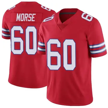 Nike Mitch Morse Men's Limited Buffalo Bills Red Color Rush Vapor Untouchable Jersey
