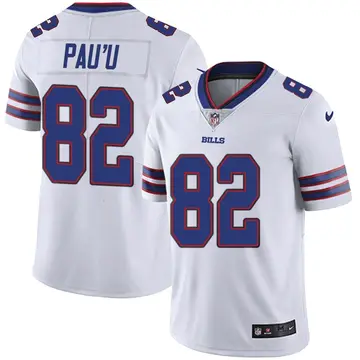 Nike Neil Pau'u Men's Limited Buffalo Bills White Color Rush Vapor Untouchable Jersey