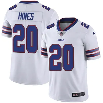 Nike Nyheim Hines Men's Limited Buffalo Bills White Color Rush Vapor Untouchable Jersey