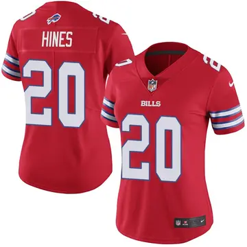 Nike Nyheim Hines Women's Limited Buffalo Bills Red Color Rush Vapor Untouchable Jersey