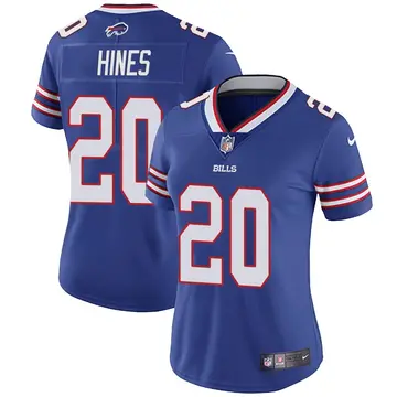 Nike Nyheim Hines Women's Limited Buffalo Bills Royal Team Color Vapor Untouchable Jersey