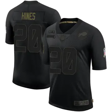 Nike Nyheim Hines Youth Limited Buffalo Bills Black 2020 Salute To Service Jersey