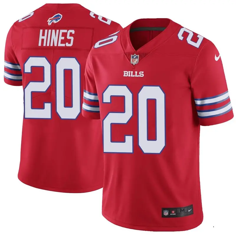 Nike Nyheim Hines Youth Limited Buffalo Bills Red Color Rush Vapor Untouchable Jersey