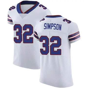 Nike O. J. Simpson Men's Elite Buffalo Bills White Vapor Untouchable Jersey