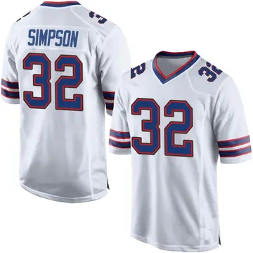 Nike O. J. Simpson Men's Game Buffalo Bills White Jersey