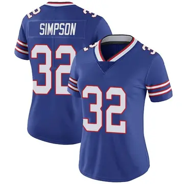 Nike O. J. Simpson Women's Limited Buffalo Bills Royal Team Color Vapor Untouchable Jersey