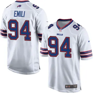 Nike Prince Emili Men's Game Buffalo Bills White Jersey