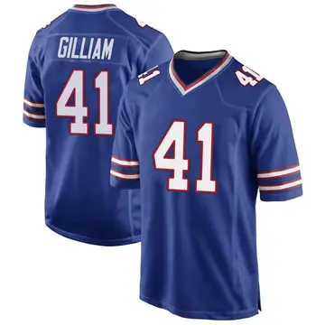 Nike Reggie Gilliam Men's Game Buffalo Bills Royal Blue Team Color Jersey