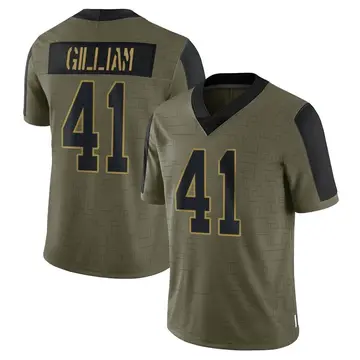 Nike Reggie Gilliam Youth Limited Buffalo Bills Olive 2021 Salute To Service Jersey